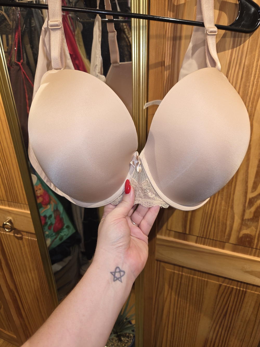 Torrid Nude Lace-Trim T-Shirt Bra